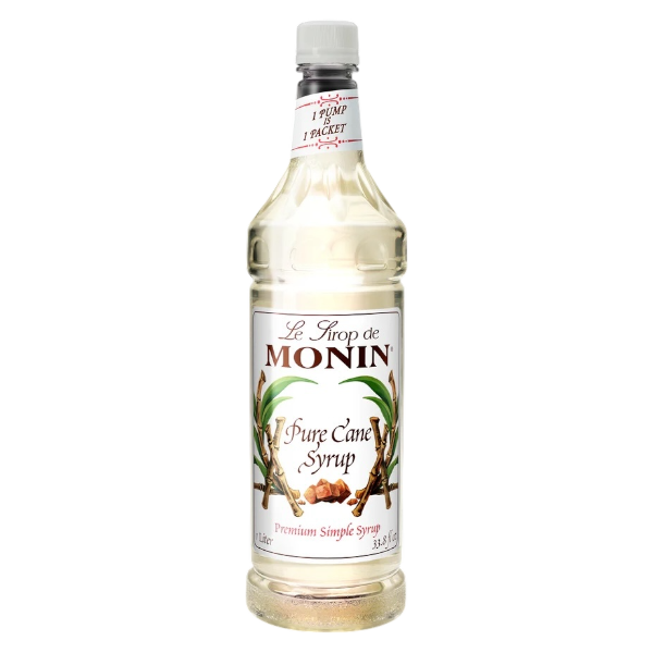 Pure Cane Syrup Sweetener MONIN, case of 4x1L