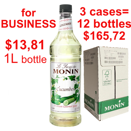 Cucumber Syrup MONIN, B2B bundle