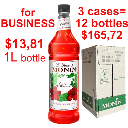 Hibiscus Syrup MONIN, B2B bundle