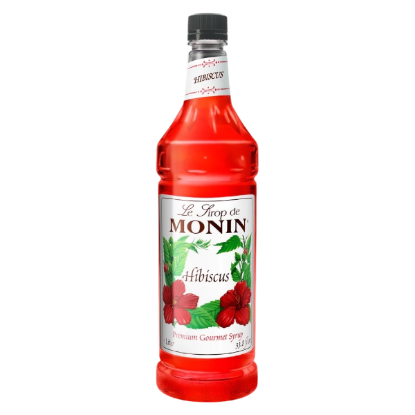 Hibiscus Syrup MONIN, Box of 4 - $14,25/pc