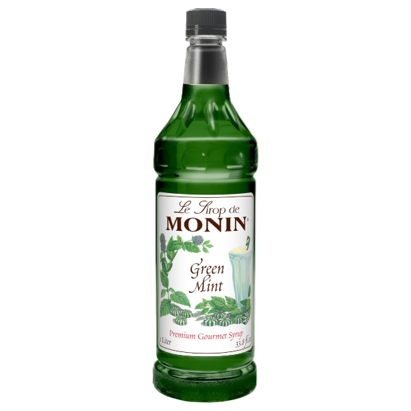 Mint Green Syrup MONIN, 1L - Discounted