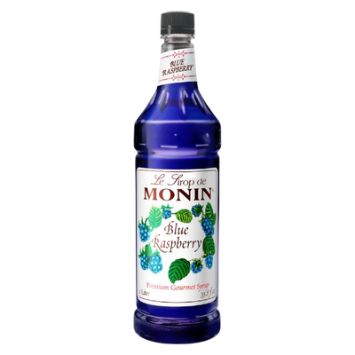 Raspberry Blue Syrup MONIN, Box of 4 - $14,25/pc