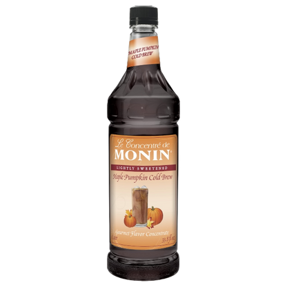 Concentré de café infusé à froid à la citrouille et au sirop d'érable MONIN, 1L
