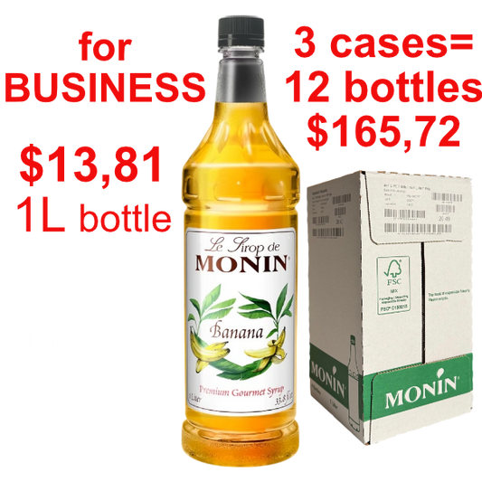 Banana Syrup MONIN, B2B bundle