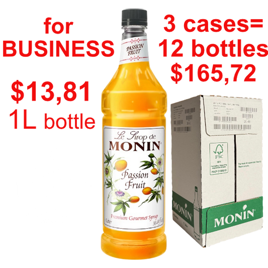 Passionfruit Syrup MONIN, B2B bundle