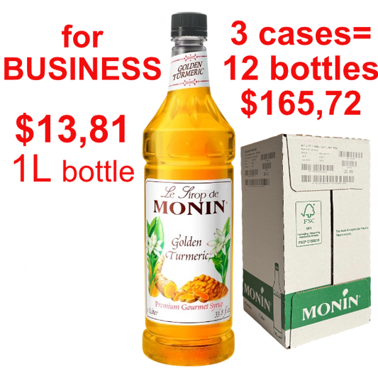 Golden Tumeric Syrup MONIN, B2B bundle