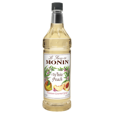 Peach  White Syrup MONIN, Box of 4 - $14,25/pc
