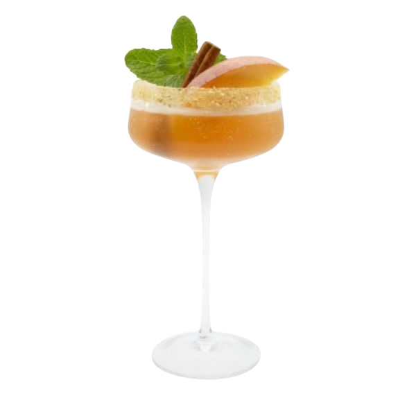 Cocktail sans alcool à la pêche