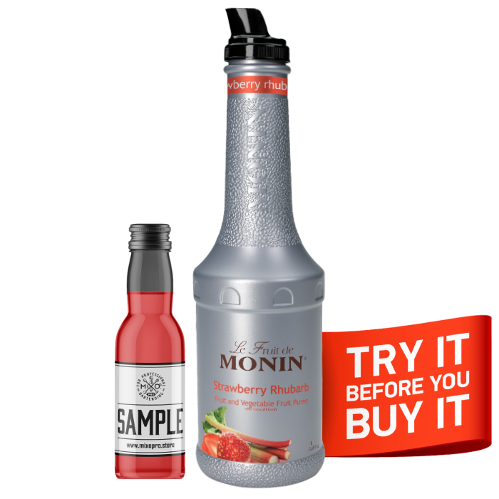 Strawberry&Rhubarb Fruit Syrup-puree MONIN, 1L