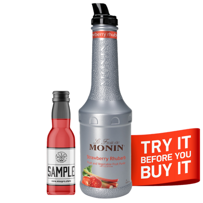 Strawberry&Rhubarb Fruit Syrup-puree MONIN, 1L