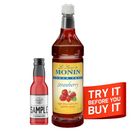 Strawberry Syrup Sugar Free MONIN, 1L