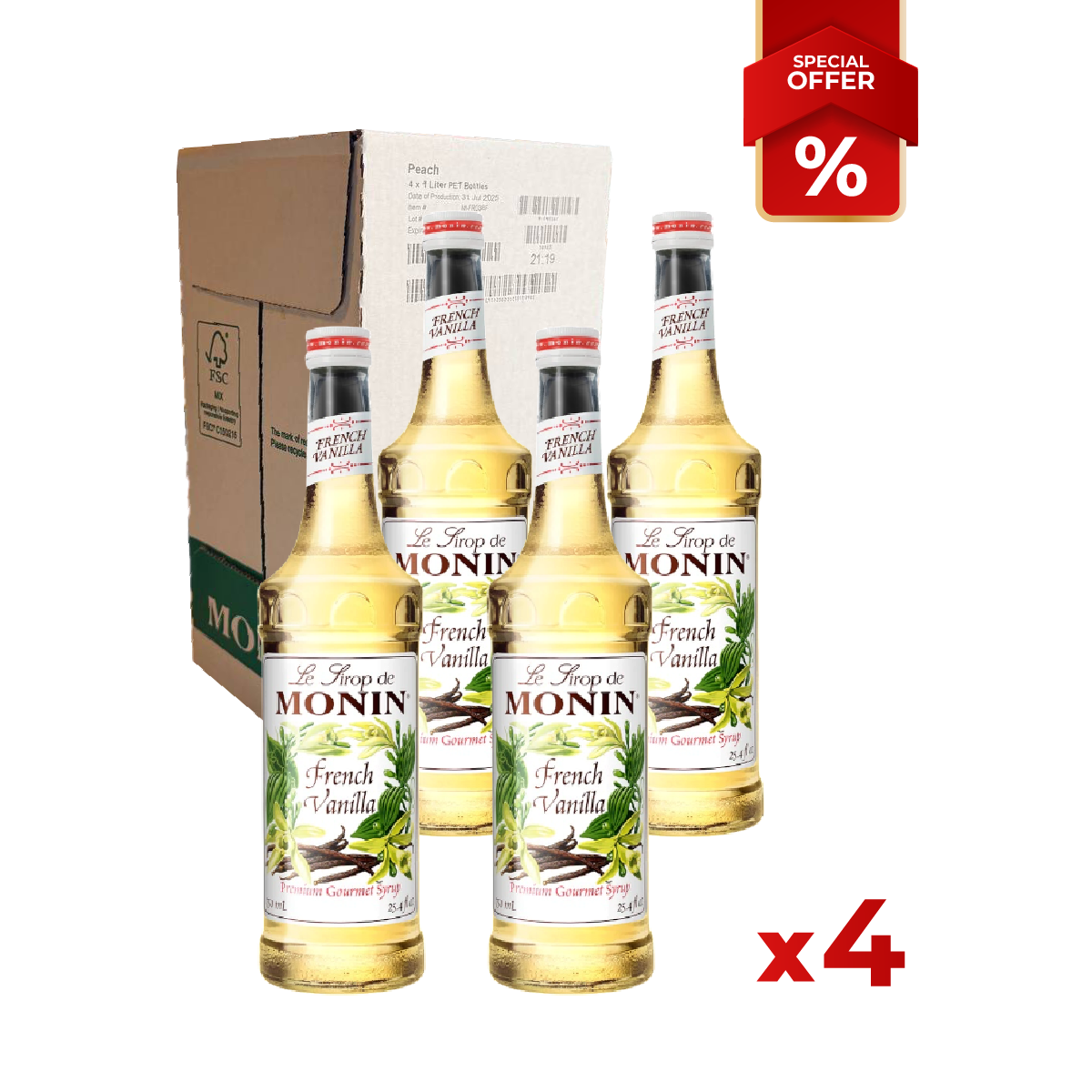 Sirop de Vanille Française MONIN 1L