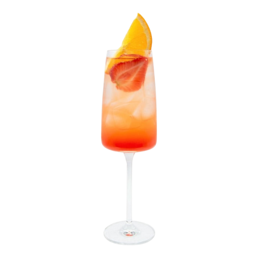 strawberry rose spritzer