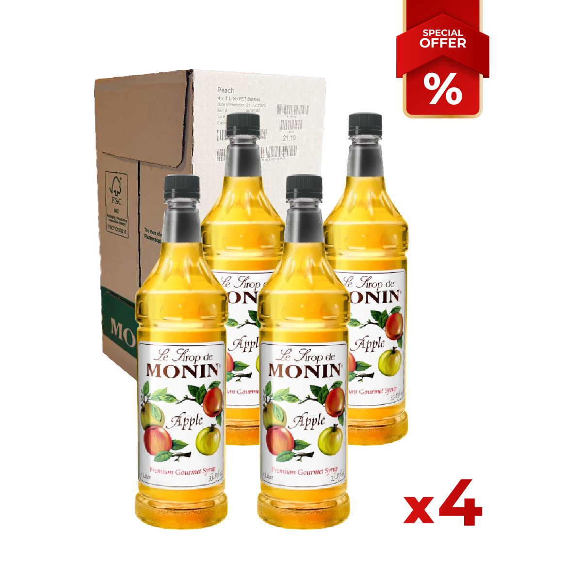 Apple Syrup MONIN, 1L
