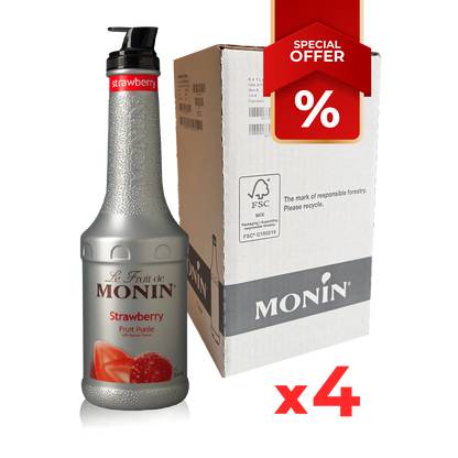 Strawberry Syrup puree MONIN, 1L B2B
