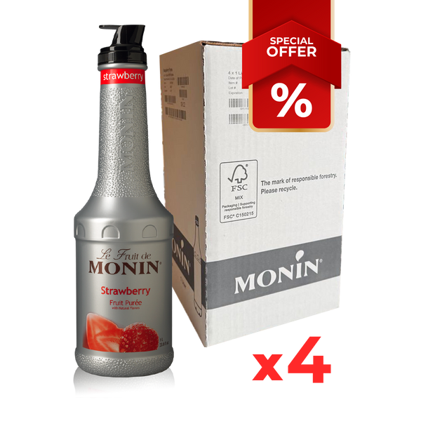 Strawberry Syrup puree MONIN, 1L B2B