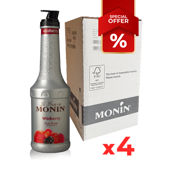 Wildberry Puree Syrup MONIN, 1 L B2B