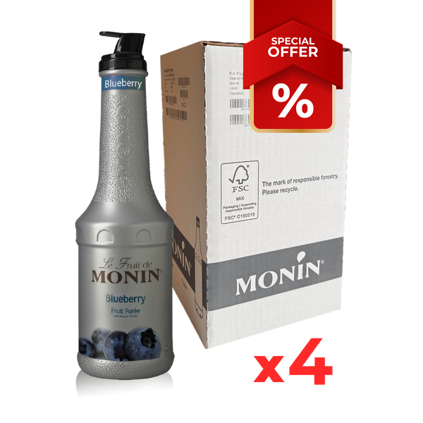 Purée de sirop de myrtille MONIN, 1L B2B