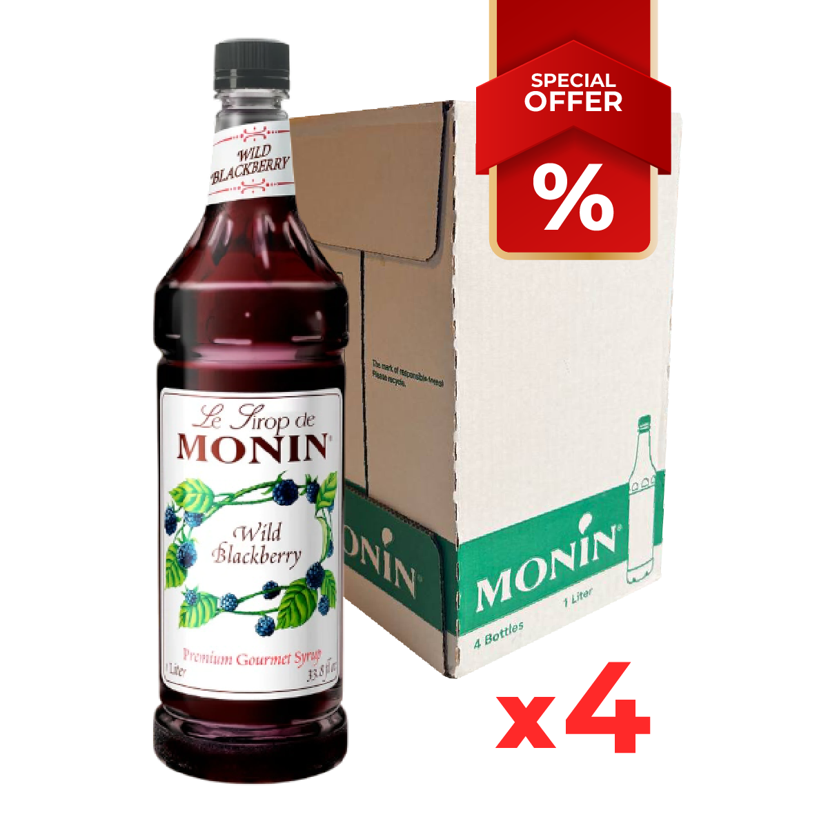 Sirop de Mûre Sauvage MONIN, 1L