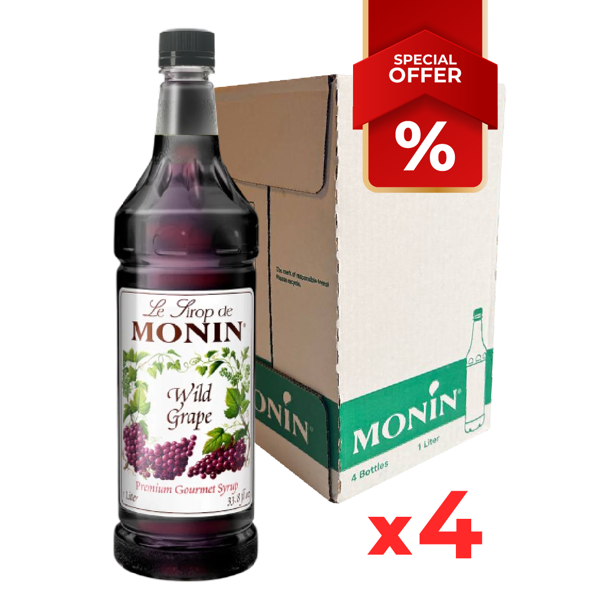 Grape Wild Syrup MONIN, 1L