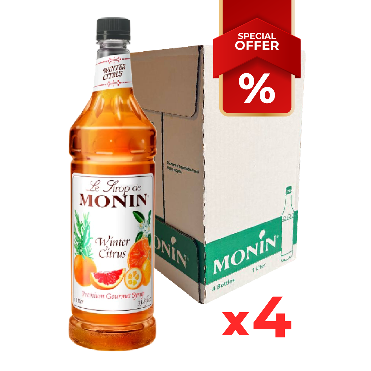 Winter Citrus Syrup MONIN, 1L