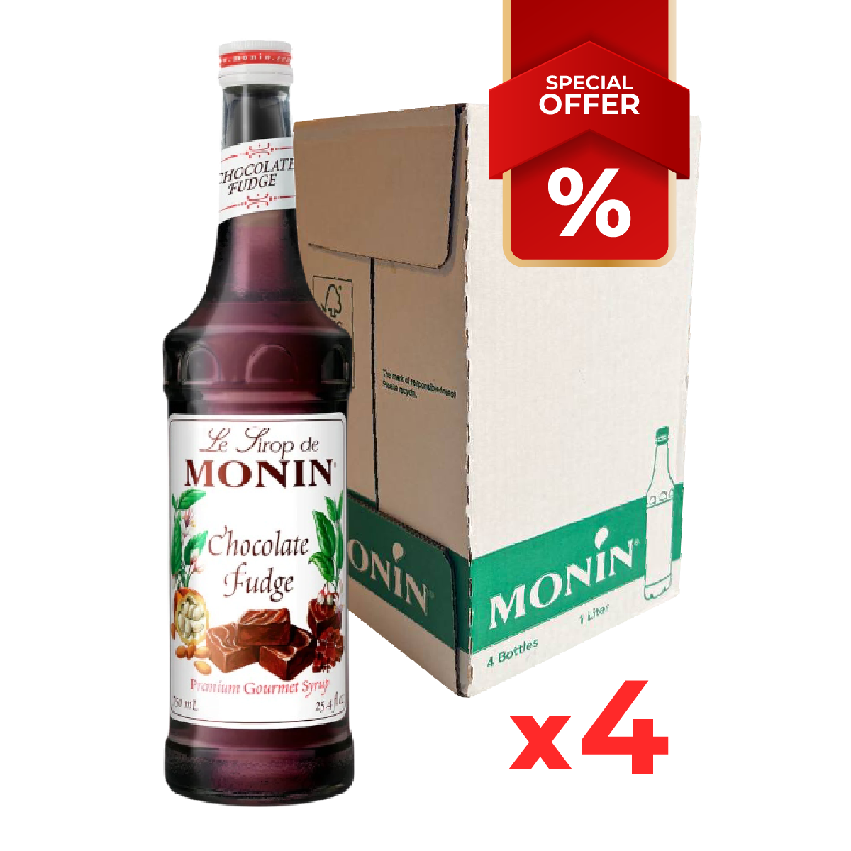 Chocolate Fudge Syrup MONIN, 0,75L