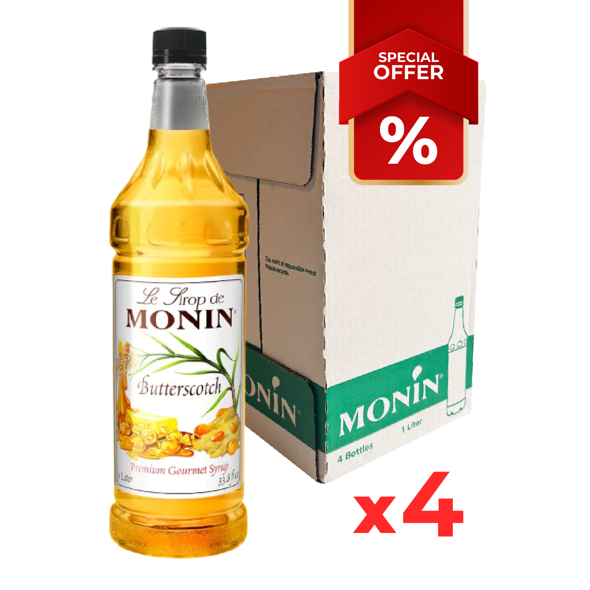 Sirop de Caramel au Beurre MONIN, 1L