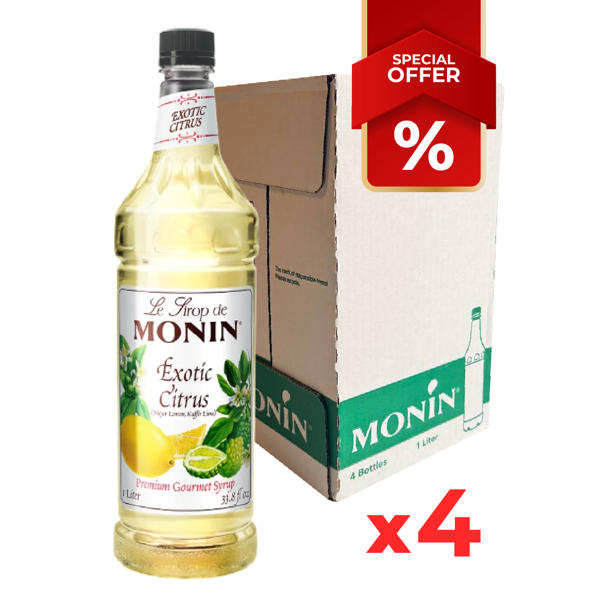 Sirop d'Agrumes Exotiques MONIN, 1L