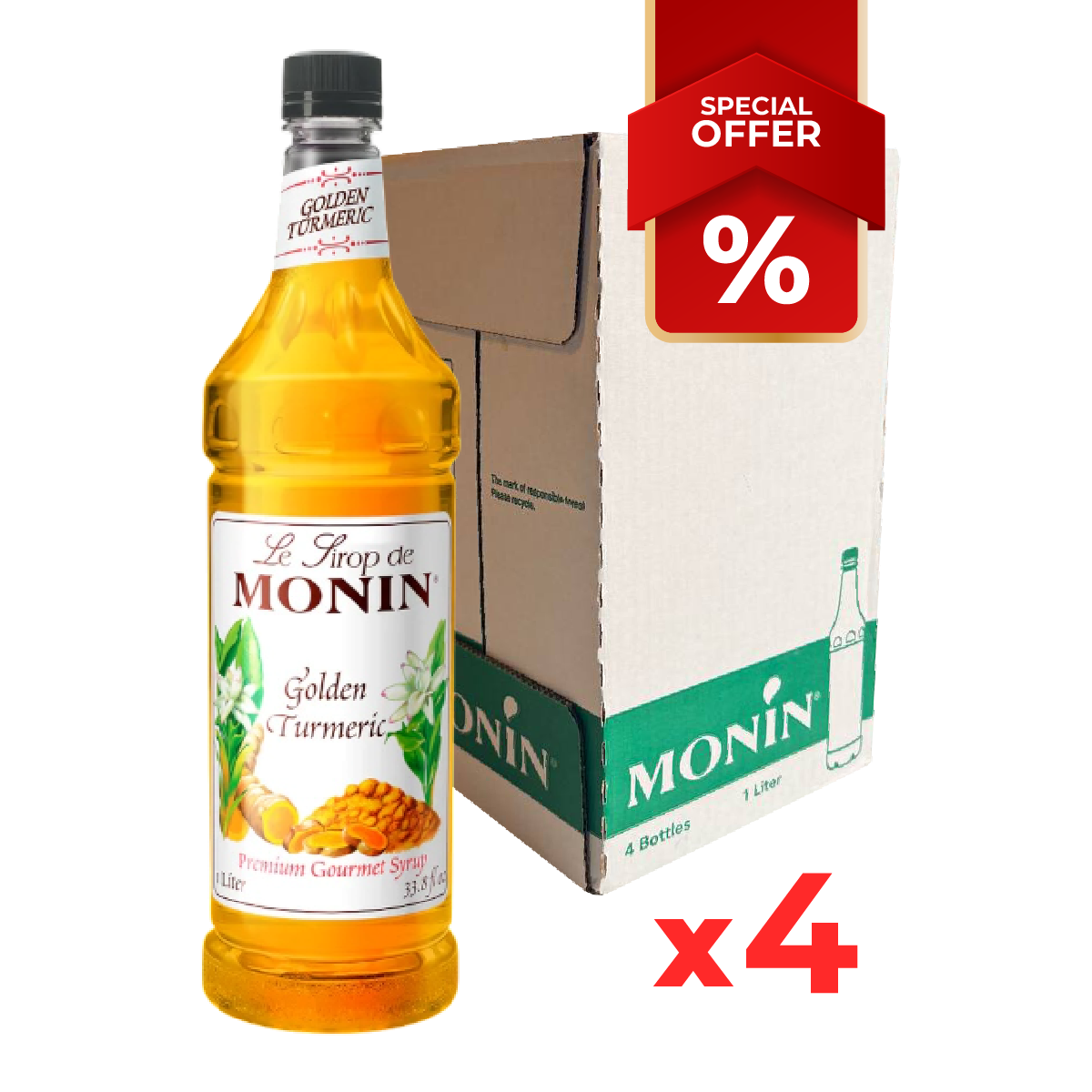 Sirop de Curcuma Doré MONIN, 1L