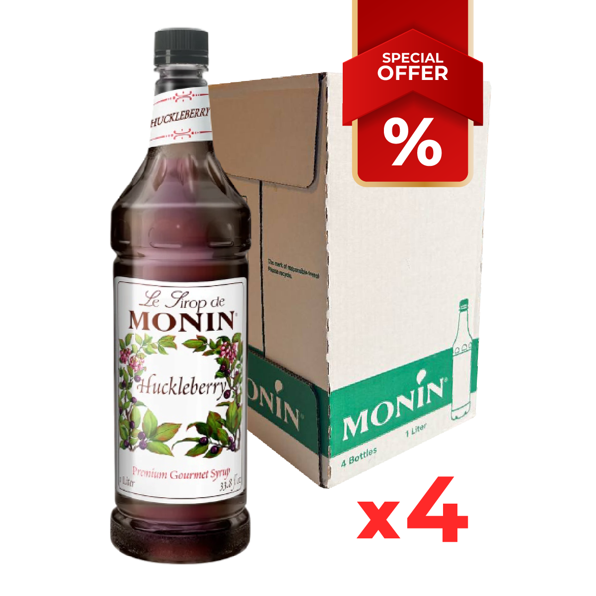Sirop de Baie de Sureau MONIN, 1L