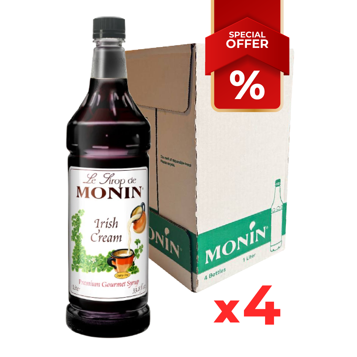 Sirop de Crème Irlandaise MONIN, 1L