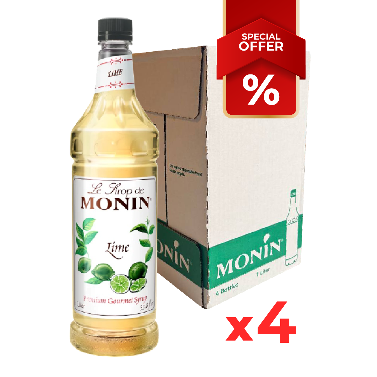 Sirop de Citron Vert MONIN 1L
