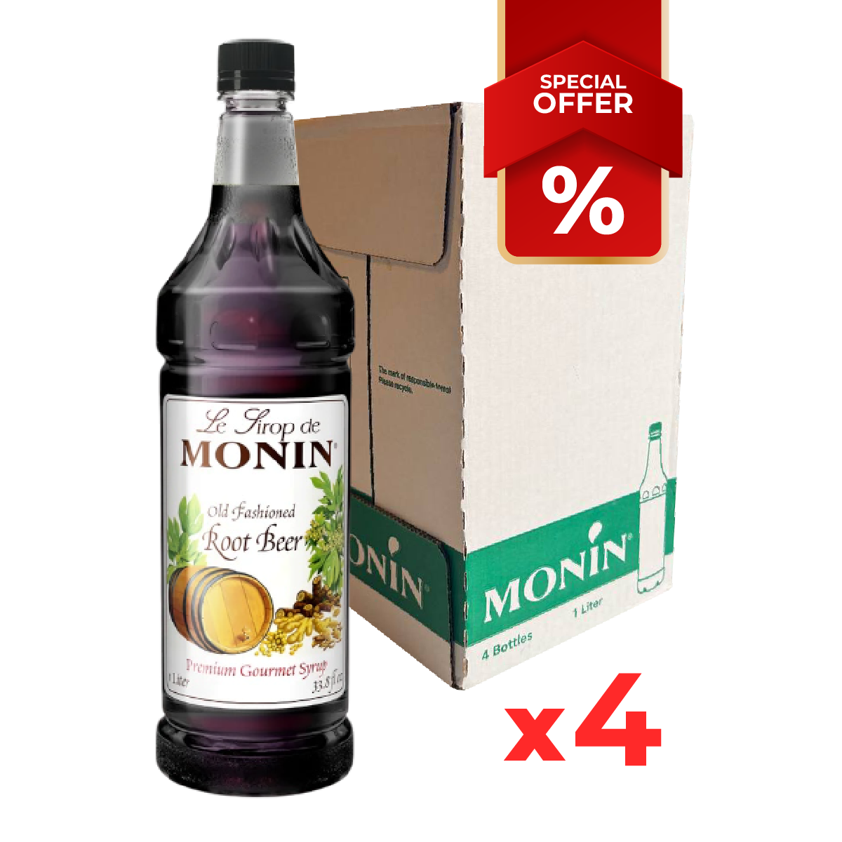 Root Beer Syrup Old Fashion MONIN, 1L