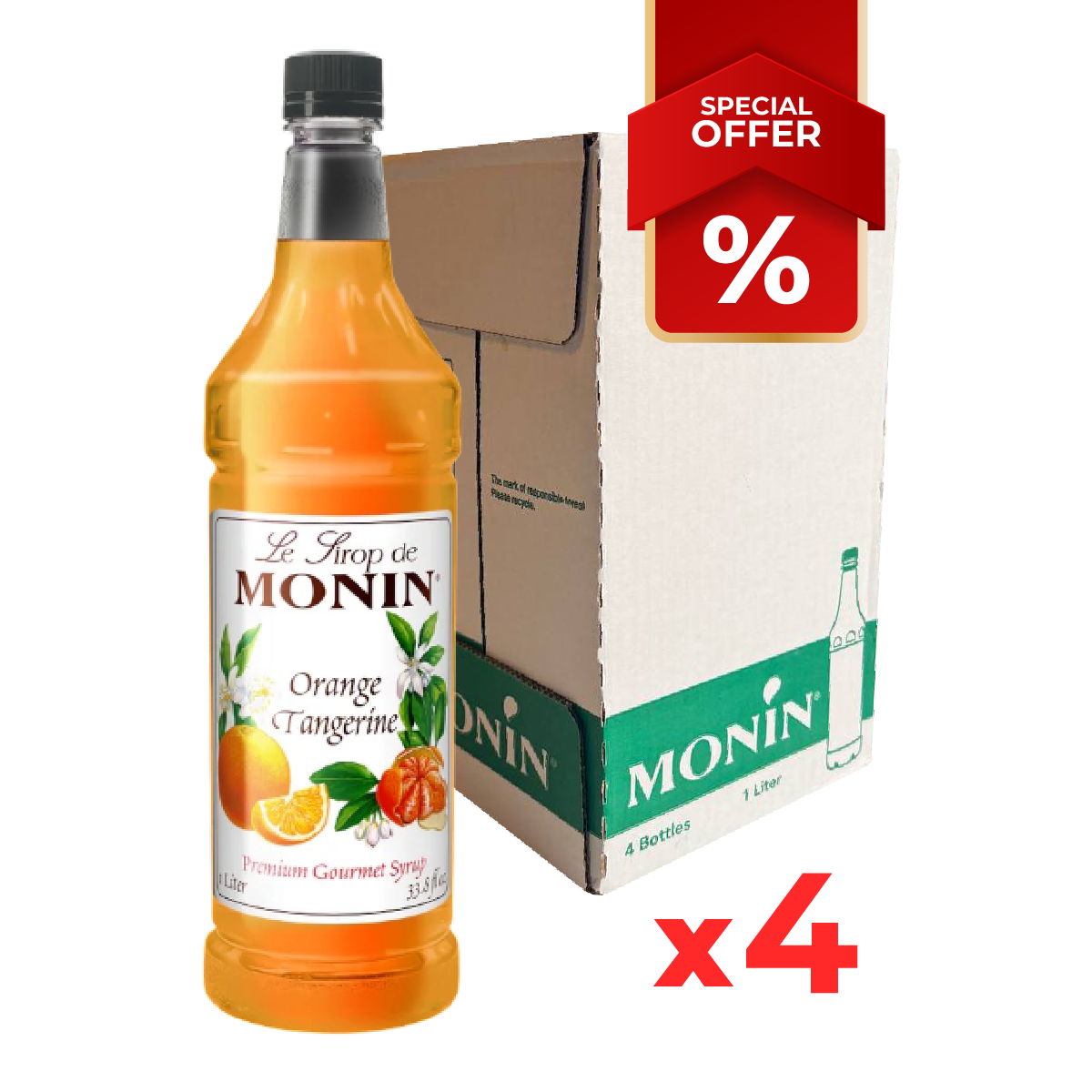 Sirop d'Orange Mandarine MONIN 1L