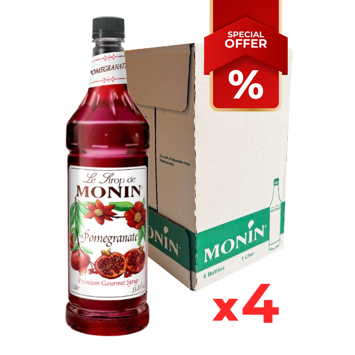 Sirop de Grenade MONIN, 1L