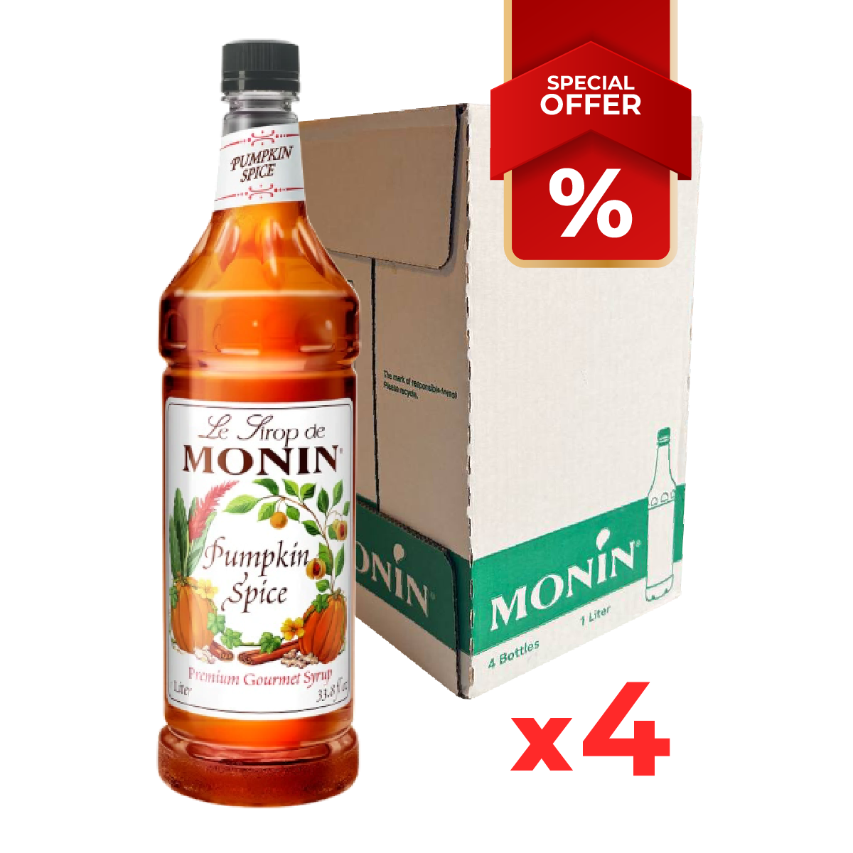Pumpkin Spice Syrup MONIN B2B