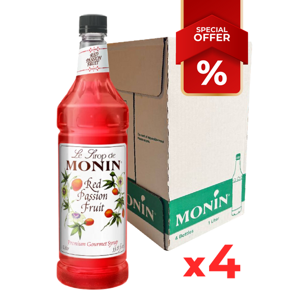 Sirop de Fruit de la Passion Rouge MONIN, 1L