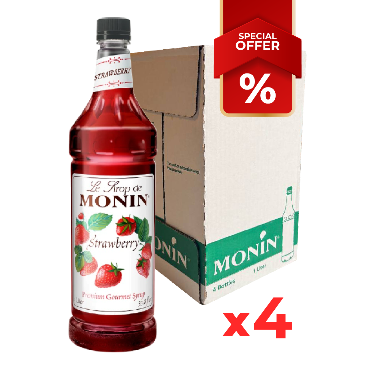 Strawberry Syrup MONIN 1L