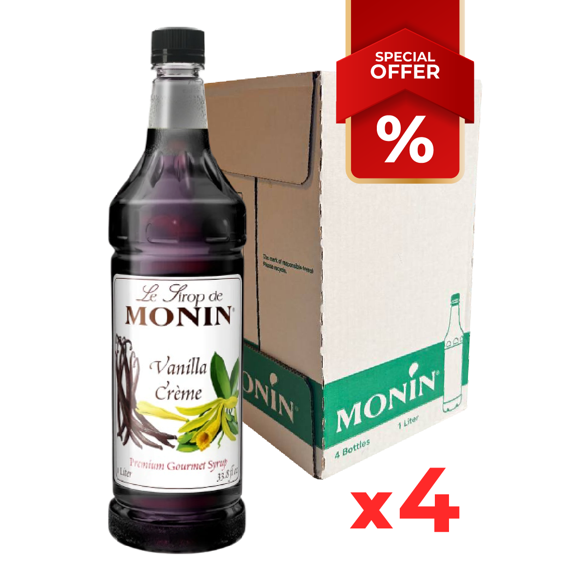 Vanilla Crème Syrup MONIN 1l