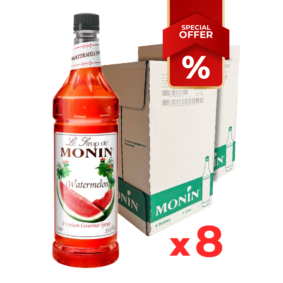 Watermelon Syrup MONIN, 1L