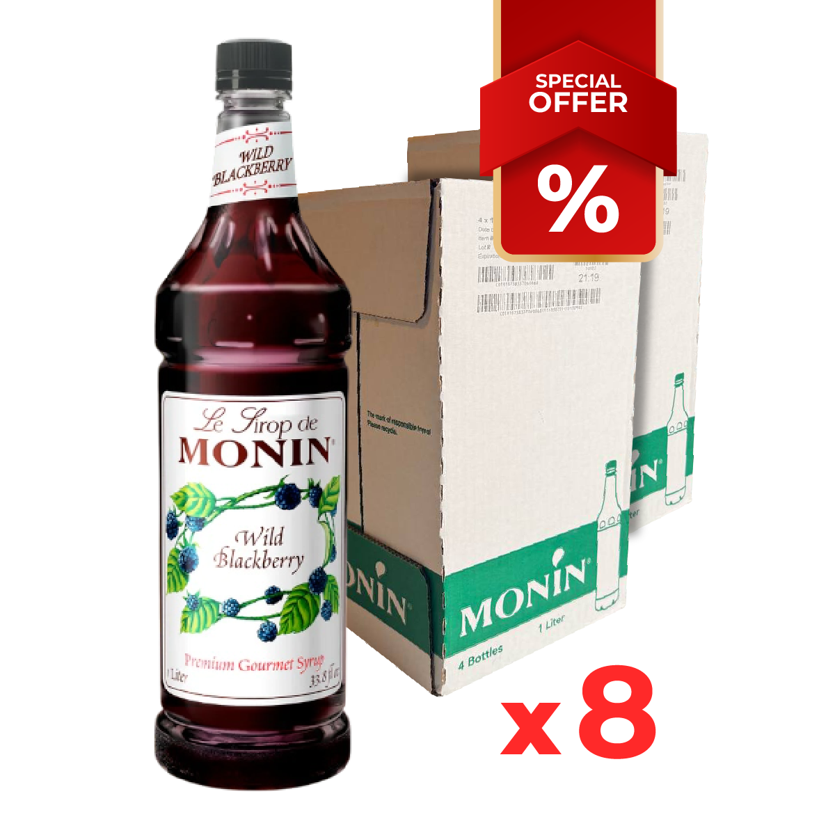 Sirop de Mûre Sauvage MONIN, 1L