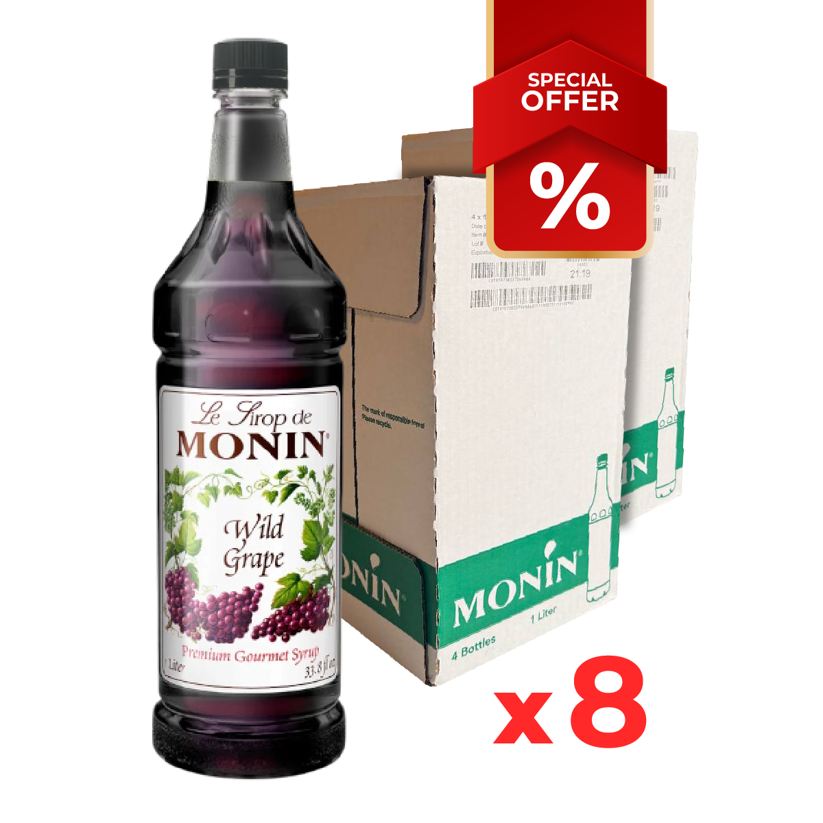 Grape Wild Syrup MONIN, 1L