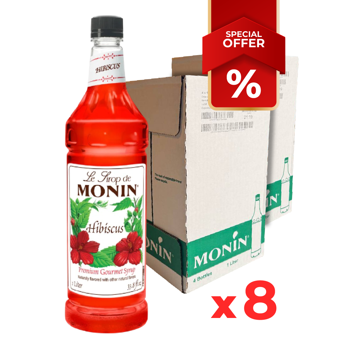 Sirop d'Hibiscus MONIN 1L