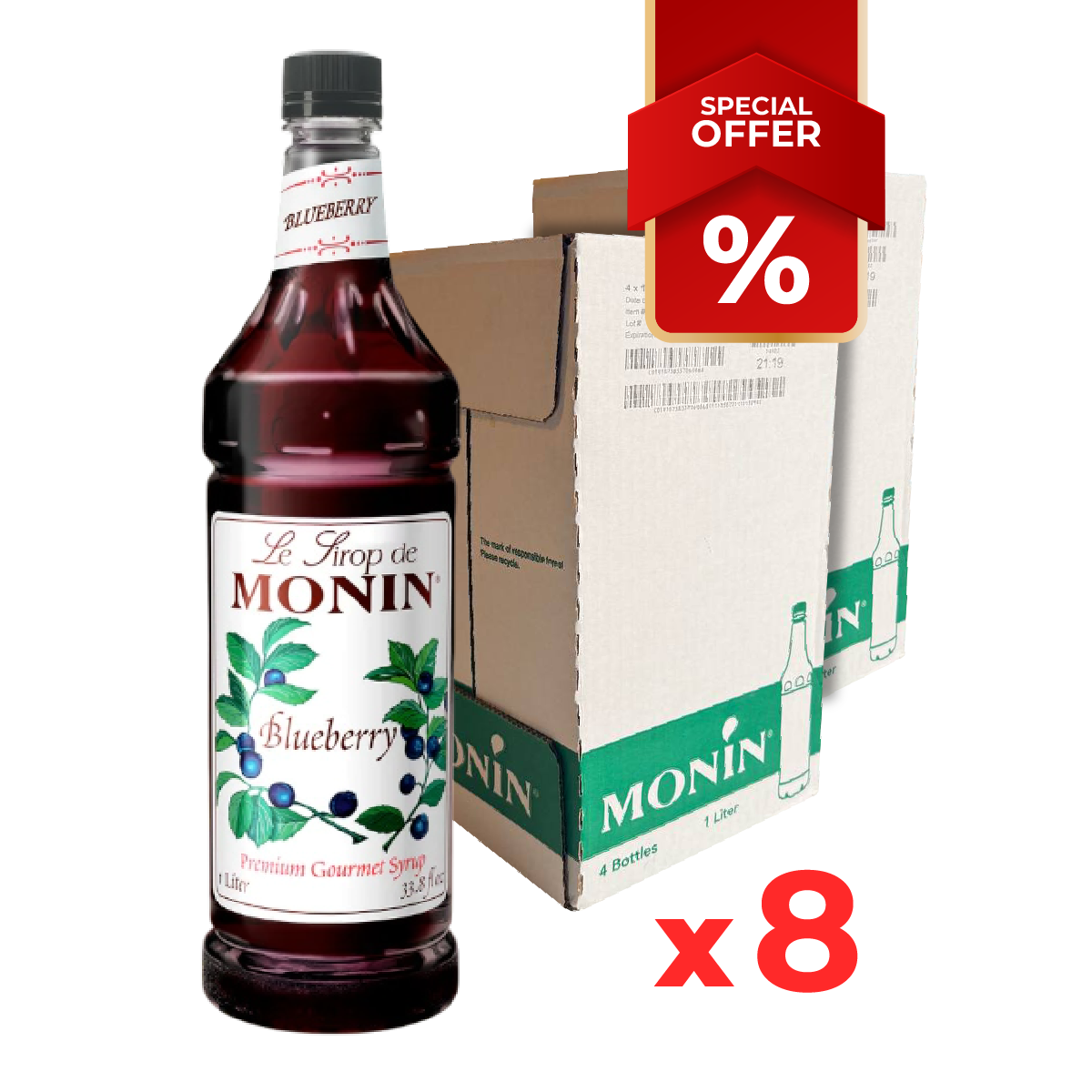 Sirops de myrtille MONIN, 1L