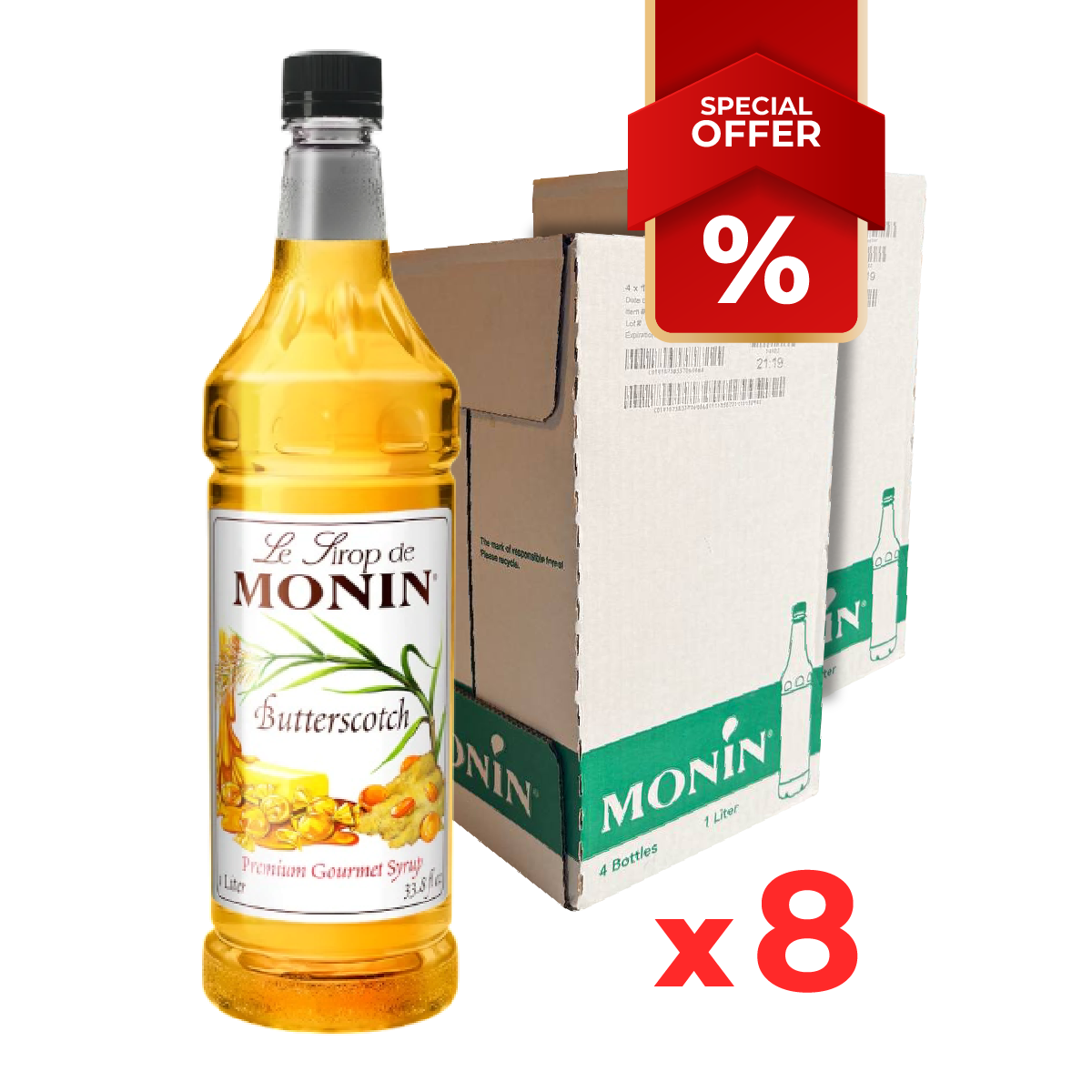 Sirop de Caramel au Beurre MONIN, 1L