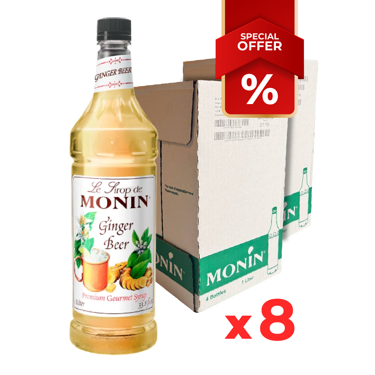 Ginger Beer Syrup MONIN, 1L