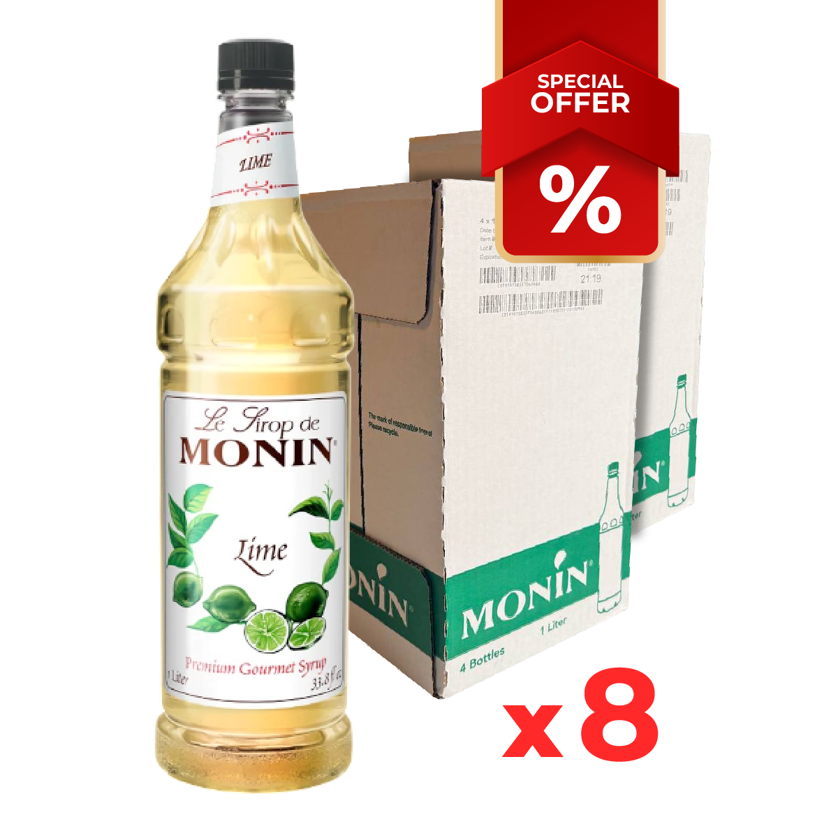 Sirop de Citron Vert MONIN 1L