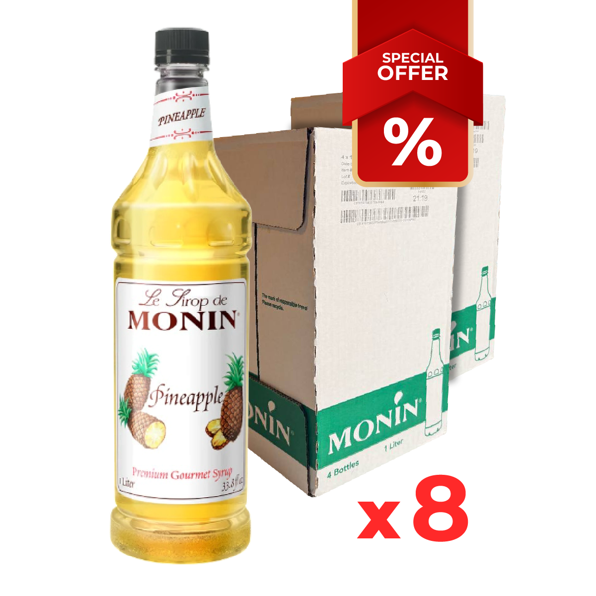 Sirop d'Ananas MONIN, 1L