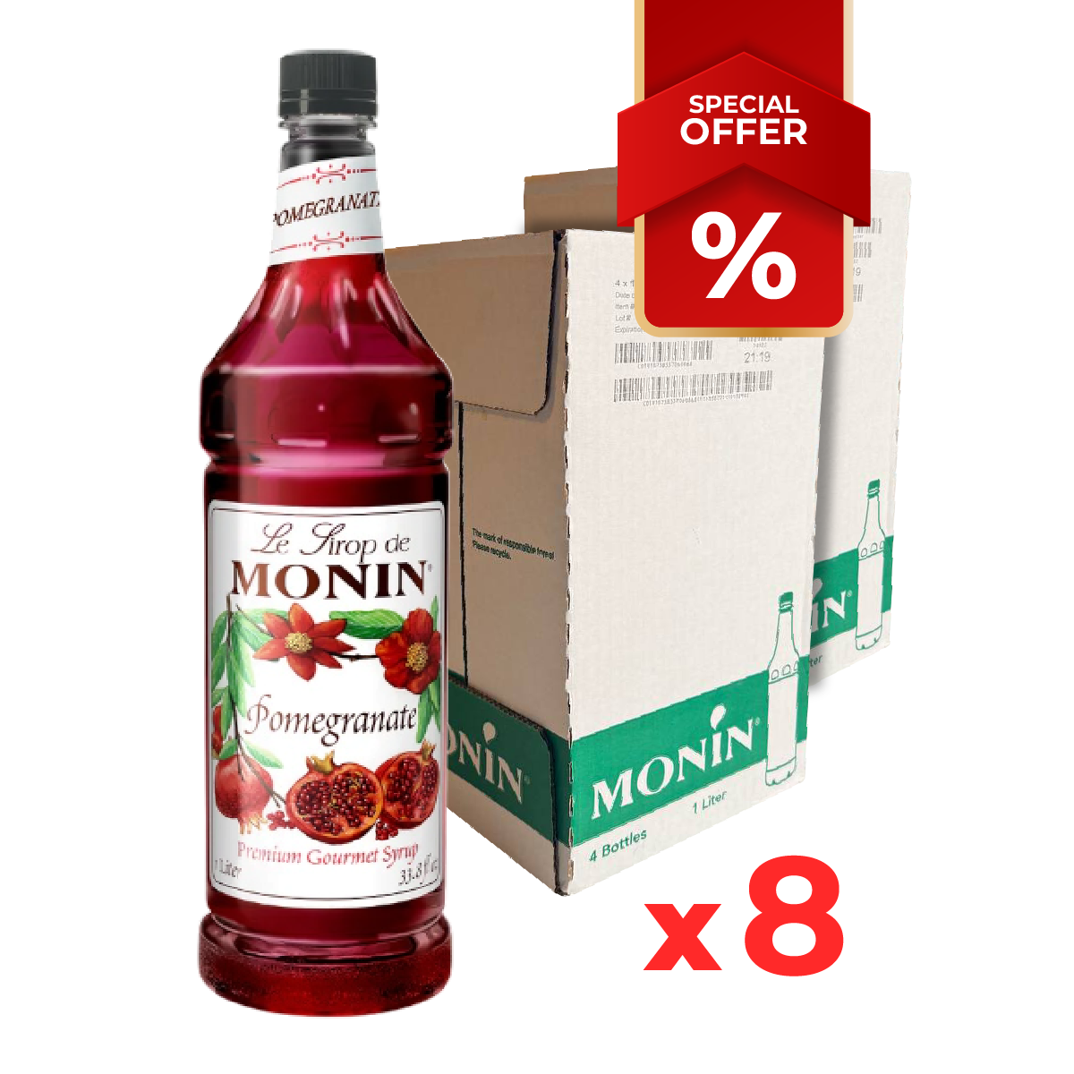 Sirop de Grenade MONIN, 1L