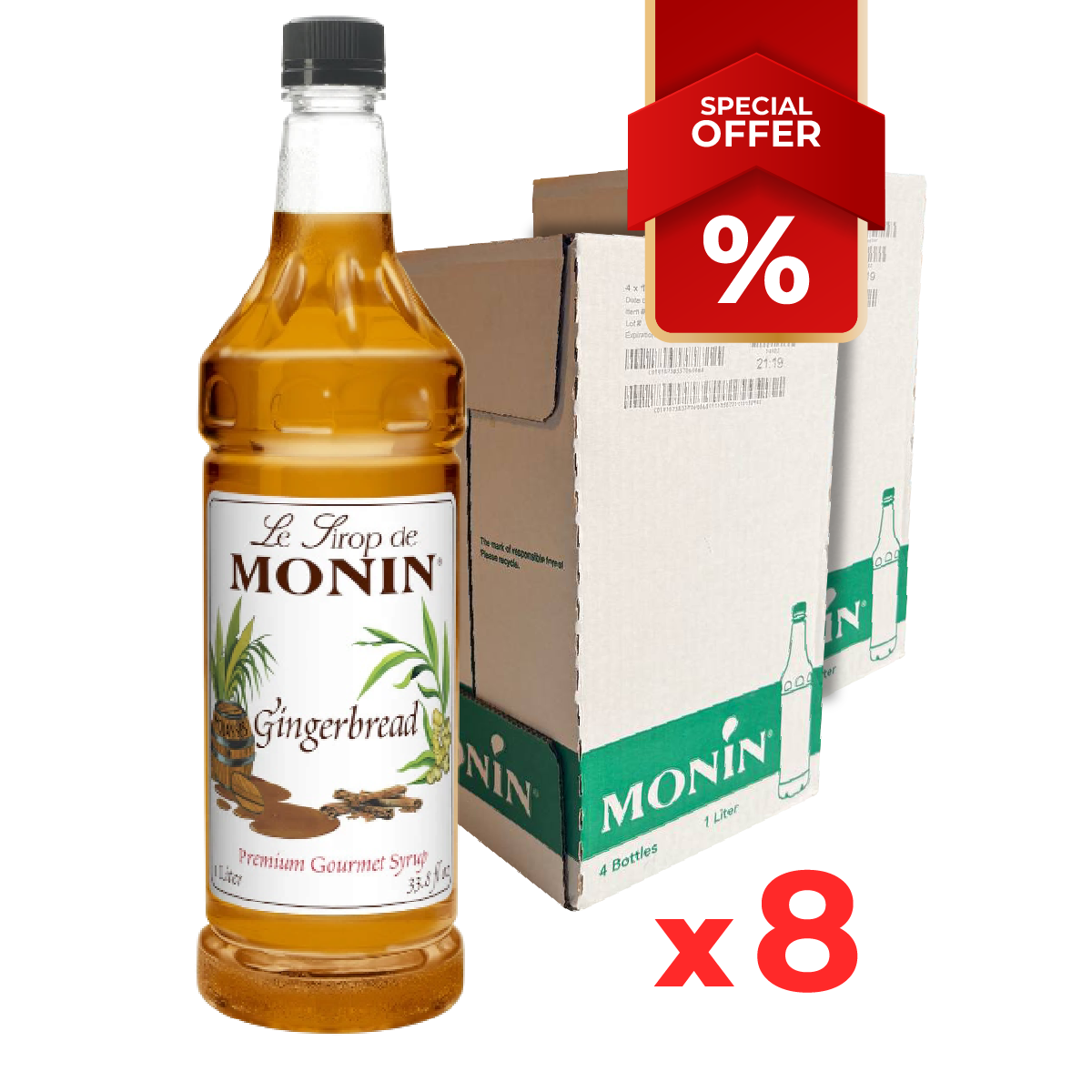 Gingerbread Syrup MONIN, 1L